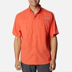 Men’s PFG Tamiami II Short Sleeve Shirt Size XXL Corange Color